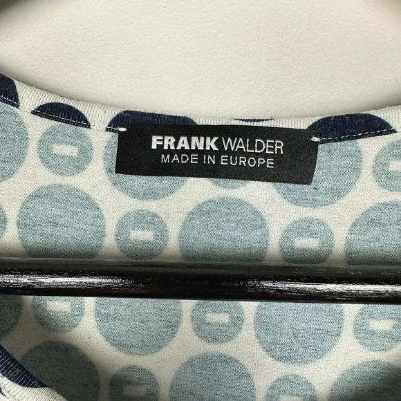 Frank Walter navy/white, lined, short sleeve top. Size 14. - Picture 3 of 7